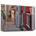 Acrylic print of a Croatian landscape, featuring muted earth tones, ideal for dining room decor.