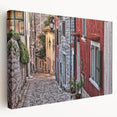 Large canvas print of a scenic Croatian landscape in muted earth tones, suitable for kitchen wall art.