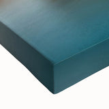 Landscape art painting of a European Cyprus scene in black and white on a large stretched canvas.