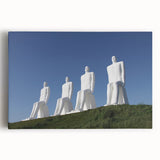 Black and white photo of a European cityscape on large stretched canvas, ideal for kitchen wall art or bedroom ambiance.