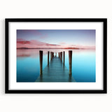 Abstract art print of a colorful, textured English countryside scene on a large framed canvas, ideal for living room decor.