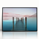 Large abstract wall art featuring a Cumbria, England landscape in muted earth tones on a framed acrylic print.