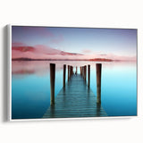 Vintage poster art of Cumbria, England, featuring colorful landscape on extra large framed canvas.