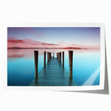 Rolled print of Cumbria, England landscape with soft pastel shades, ideal for art wall dining room.