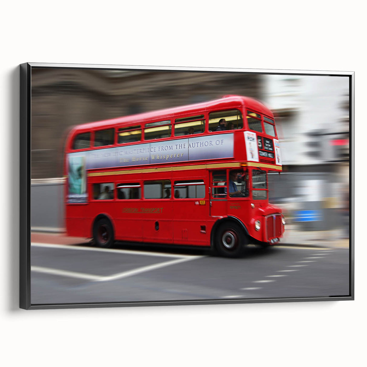 Black and white wall art featuring the London skyline on a framed canvas, ideal for bedroom decor.