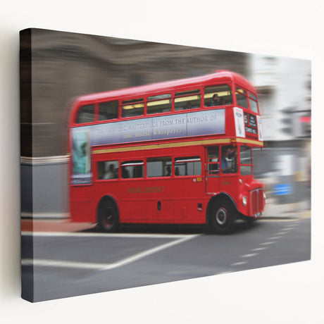 Large canvas print of the London skyline in muted gray and blue tones, suitable for kitchen wall art.