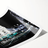 Extra large wall art featuring line art flowers in muted tones on a rolled canvas, ideal for large living room decor.