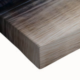 Black and white landscape art painting of the Thames River on stretched canvas, ideal for bedroom wall decor.