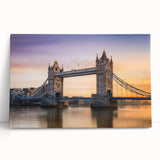 Black and white stretched canvas of the Thames River in England, ideal for kitchen wall art.