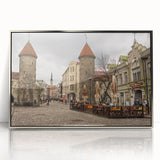 Large art print of a European Estonian scenery in silver framed acrylic, ideal for modern art wall decor.
