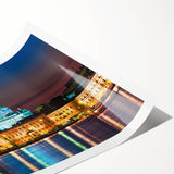 Extra large rolled print featuring line art flowers in black and white, ideal for large living room wall art.