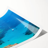 Extra large wall art featuring line art flowers with muted earth tones on a rolled canvas.