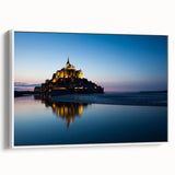 Vintage poster art of a scenic French landscape on framed canvas.