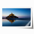 Extra large rolled print of a serene French countryside scene with soft pastel colors, ideal for dining room wall art.