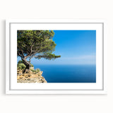 Textured art depicting a serene Provence landscape in muted earth tones on a framed white canvas, suitable for bedroom decor.