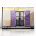 Large abstract wall art depicting a vibrant, stylized French landscape on black framed acrylic.