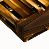 Large art of Berlin skyline in black and white on stretched canvas, suitable for bedroom wall decor.