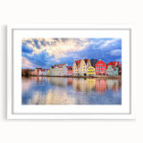 Textured abstract art print of Munich scenery in muted earth tones on a framed canvas, suitable for bedroom decor.