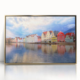 Art deco poster of Munich skyline in gold and black tones on acrylic, ideal for modern art wall decor.