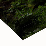 Large art featuring a black and white Icelandic landscape on stretched canvas, suitable for bedroom decor.