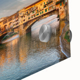 Large abstract view of Florence in muted earth tones on acrylic glass.