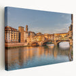 Large stretched canvas of Florence scenery in muted earth tones, ideal for kitchen wall art.