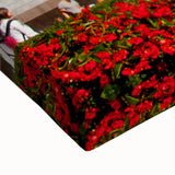 Large art of a black and white Milan landscape painting on stretched canvas, ideal for bedroom wall decor.