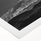 Art deco poster of Mount Etna in muted earth tones on rolled canvas, suitable for dining room decor.