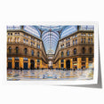 Rolled print of Naples scenery with vibrant floral accents on canvas, ideal for art wall dining room.