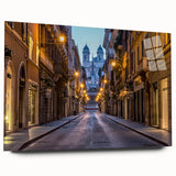 Acrylic print of Rome with muted earth tones, ideal for bedroom or dining room art.