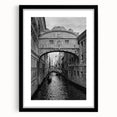 Extra large colorful art print of abstract Venice scenery in muted earth tones on textured canvas.