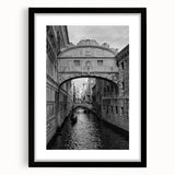 Extra large colorful art print of abstract Venice scenery in muted earth tones on textured canvas.