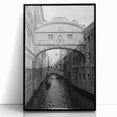 Large abstract wall art of Venice scenery in muted earth tones on framed acrylic, suitable for modern living room decor.