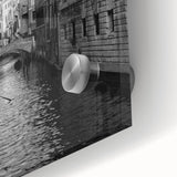 Acrylic print of a large abstract depiction of Venice in muted earth tones, ideal for dining room art.