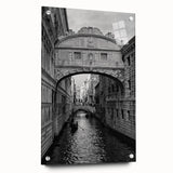 Acrylic print of Venice scenery with pastel shades, ideal for dining room decor.