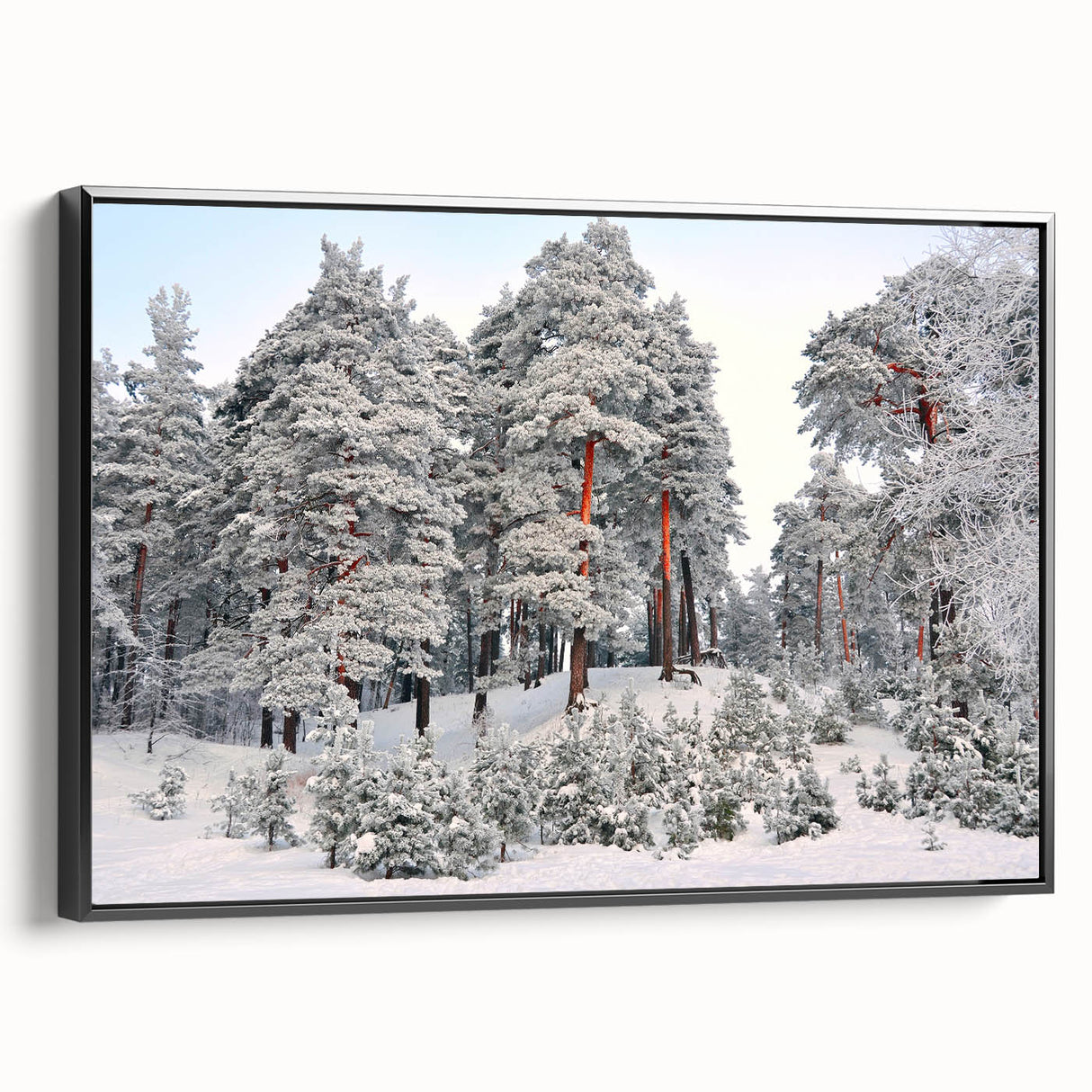 Black and white framed canvas depicting a vintage European landscape, ideal for bedroom wall art.