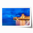 Rolled print of a serene Malta landscape with soft pastel hues, ideal for art wall dining room.