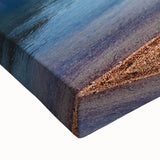 Black and white landscape art painting of Montenegro on stretched canvas, ideal for bedroom wall decor.