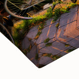 Black and white landscape art painting of Amsterdam on stretched canvas, ideal for bedroom wall decor.