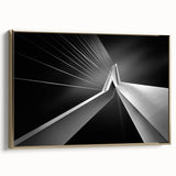 Framed canvas depicting a vintage-style landscape of the Netherlands in muted gold and black tones.