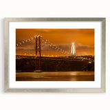 Extra large abstract art print depicting textured Lisbon scenery in muted earth tones on a framed canvas.