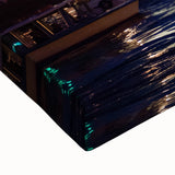 Black and white landscape art painting of Saint Petersburg on large stretched canvas, suitable for bedroom wall.