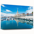 Acrylic print of Sochi landscape in muted earth tones, ideal for enhancing dining room decor.