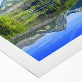 Art deco poster of a European cityscape in muted beige and brown tones on rolled canvas, suitable for dining room decor.