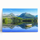 Black and white photo of a European cityscape on a large stretched canvas, ideal for kitchen wall art.