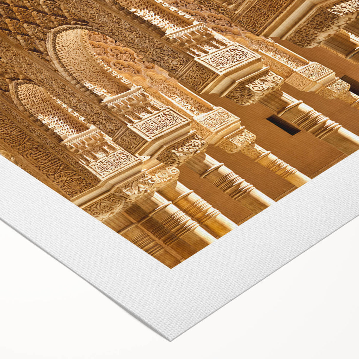 Art deco poster of Andalucia, Spain, with muted earth tones on rolled canvas, suitable for dining room decor.