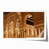 Rolled print of Andalucian landscape with vibrant green and earth tones, ideal for art wall dining room.