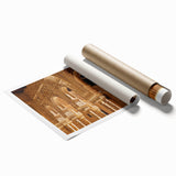 Rolled print of Andalucia, Spain, with vibrant floral scenery on canvas, ideal for large living room or bathroom decor.