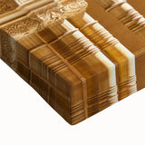 Large art of an Andalusian landscape in black and white on stretched canvas, ideal for bedroom decor.