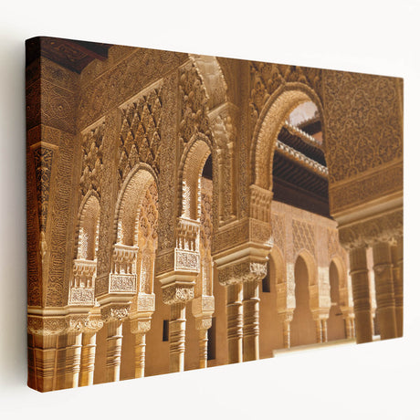 Scenic view of Andalucia, Spain on a large stretched canvas with warm earthy tones, ideal for kitchen wall art.